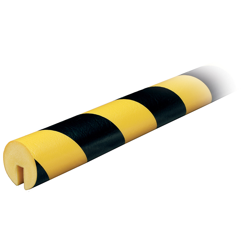 Knuffi Model B Corner bumper guard Black/Yellow 1 Meter